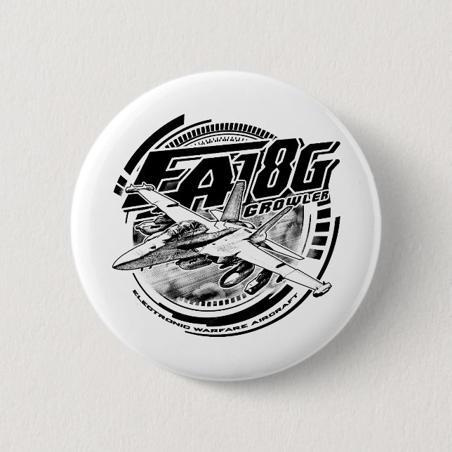 EA-18G Growler Pinback Button Button (Front)