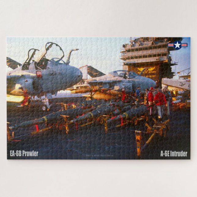 EA-6B PROWLER and A-6E INTRUDER (20x30 INCH) Jigsaw Puzzle (Horizontal)
