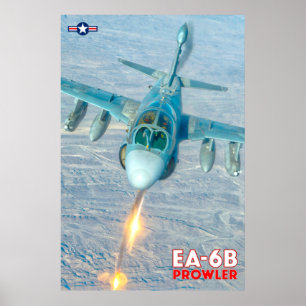 EA-6B PROWLER - FLARES! POSTER