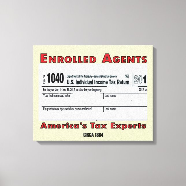 EA America's Tax Expert Office Canvas Print (Front)