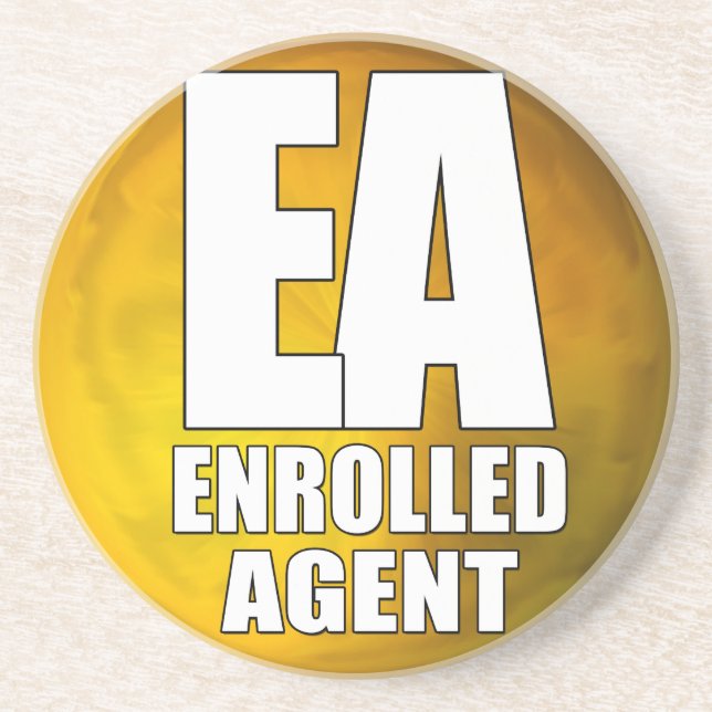 EA LOGO ENROLLED AGENT COASTER (Front)