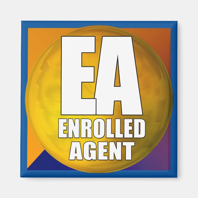 EA LOGO ENROLLED AGENT MAGNET (Front)