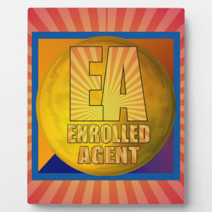EA LOGO ENROLLED AGENT PLAQUE