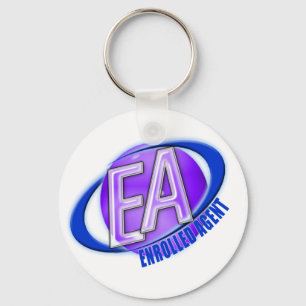 EA ORB SWOOSH LOGO - ENROLLED AGENT KEY RING