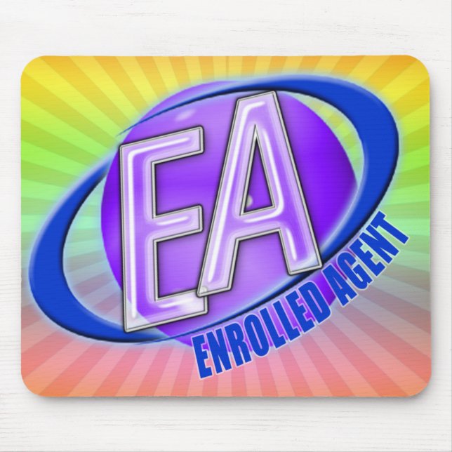 EA ORB SWOOSH LOGO - ENROLLED AGENT MOUSE MAT (Front)