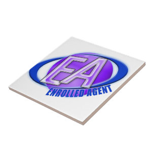 EA ORB SWOOSH LOGO - ENROLLED AGENT TILE