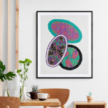 EA Séguy botanical flower print poster<br><div class="desc">Botanical flower print by renowned French artist Émile-Allain Séguy. He produced eleven albums inspired by insects,  butterflies and nature,  with intricate Art Nouveau and brightly coloured Art Deco geometric floral patterns. He used a unique printing technique called Pochoir,  the method of applying pigment to paper through stencils.</div>