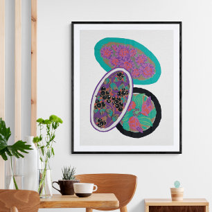 EA Séguy botanical flower print poster