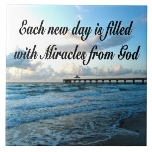 EACH DAY IS A MIRACLE FROM GOD TILE