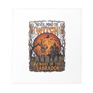 Each Day Joyful Halloween Haunted House Witch Cat Notepad