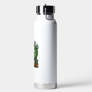 Each Day Joyful Halloween Haunted House Witch Cat Water Bottle