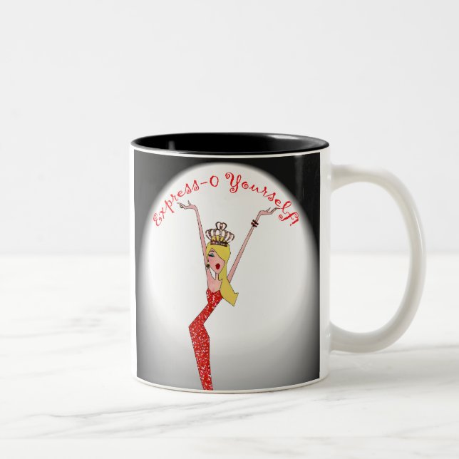 "Each day presents a whole new Broadway Act!" Two-Tone Coffee Mug (Right)