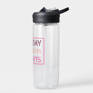 Each day provides its own gifts Motivation quote Water Bottle