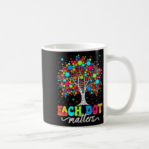 Each Dot S Polka Dots Tree Happy Dot Day Kids Girl Coffee Mug