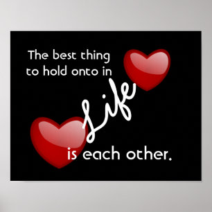 Each Other - love quote - print