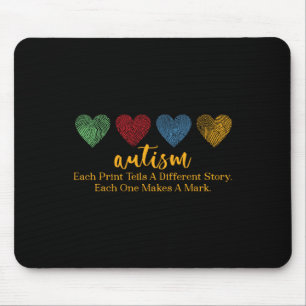 Each Print Tells A Different Story Fingerprint Hea Mouse Mat