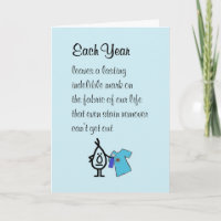 Each Year, A Funny Happy Birthday Poem
