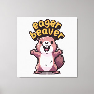 Eager Beaver Canvas Print