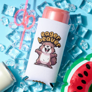 Eager Beaver Seltzer Can Cooler