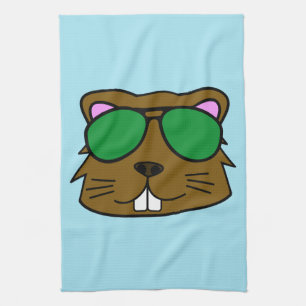 Eager Beaver Tea Towel