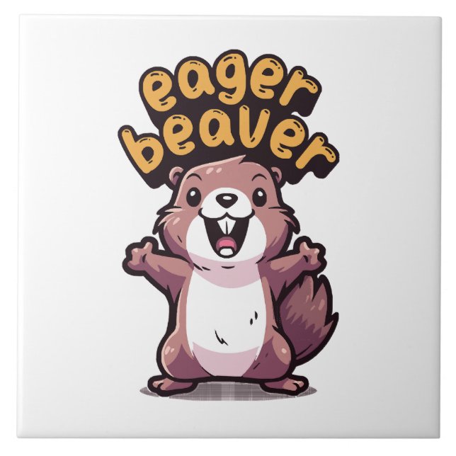 Eager Beaver Tile (Front)