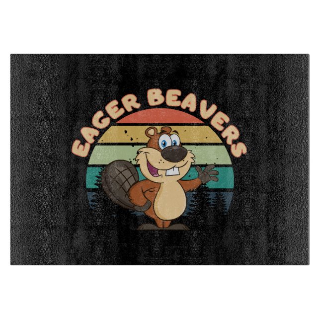 Eager Beavers Cutting Board (Front)