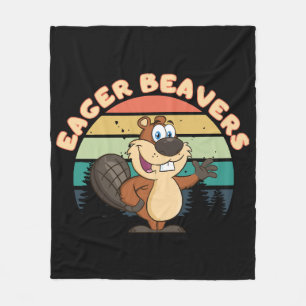 Eager Beavers Fleece Blanket
