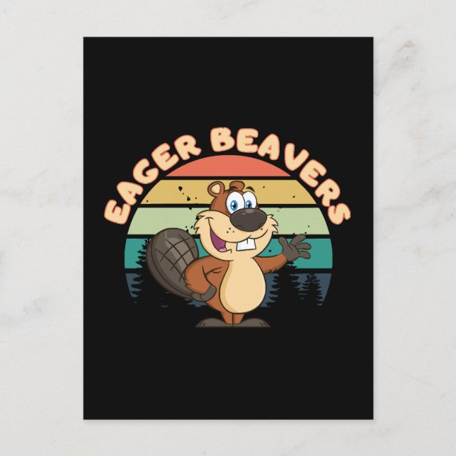 Eager Beavers Postcard (Front)