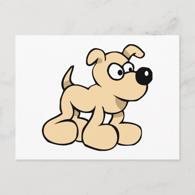 Eager Dog Postcard (Front)