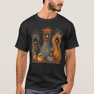 Eagerlys Colourful Funny Chicken Art,for Men Women T-Shirt