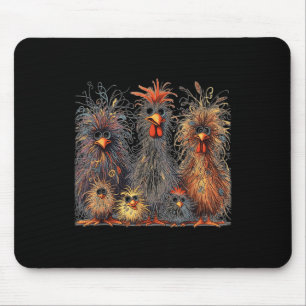 Eagerlys Colourful Funny Chicken Art Mouse Mat