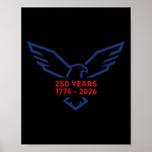 Eagle 250 Years 1776-2026 250th Birthday Minimalis Poster