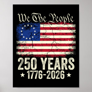 Eagle 250 Years American 1776 2026 250th Usa Birth Poster