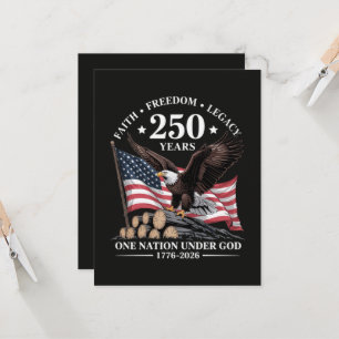 Eagle 250th Anniversary USA Invitation