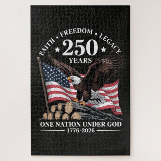 Eagle 250th Anniversary USA Jigsaw Puzzle (Vertical)