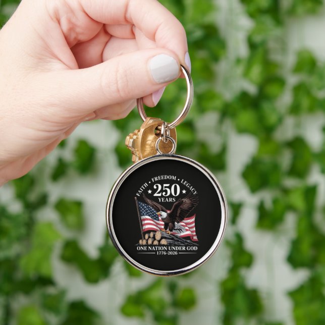 Eagle 250th Anniversary USA Key Ring (Hand)
