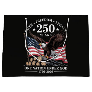 Eagle 250th Anniversary USA Large Gift Bag