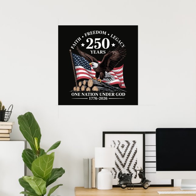 Eagle 250th Anniversary USA Poster (Home Office)