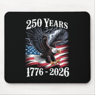 Eagle 250th Birthday Retro Independence Day Mouse Mat