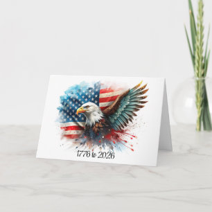 Eagle 250th USA's Birthday Card