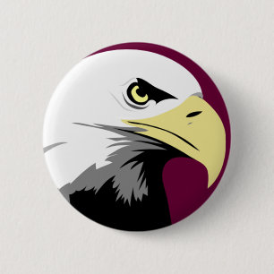 Eagle 6 Cm Round Badge