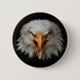 eagle 6 cm round badge