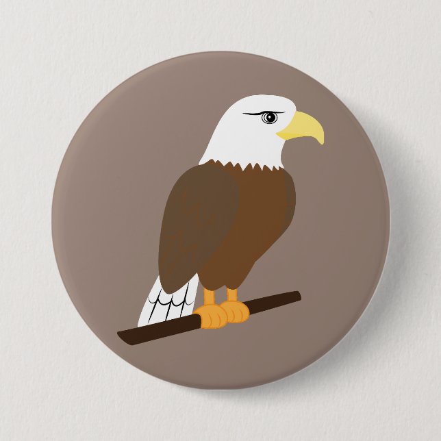 Eagle 7.5 Cm Round Badge (Front)