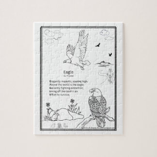 Eagle Acrostic Poem Puzzle, 8x10 in 110 pc Jigsaw Puzzle