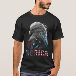 Eagle American Flag USA Flag Mullet Eagle 4th of J T-Shirt