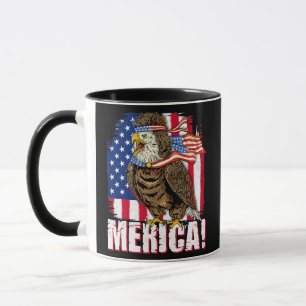 Eagle American Flag USA Flag Mullet Eagle 4th of Mug
