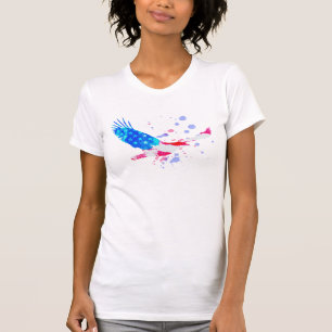 *~* Eagle American Flag USA Red White Blue T-Shirt