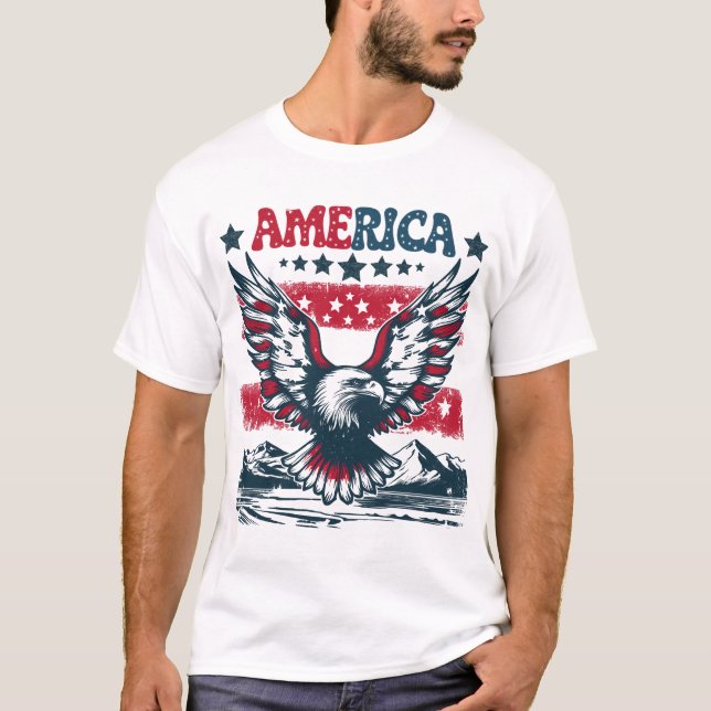 Eagle American Patriotic T-Shirt (Front)