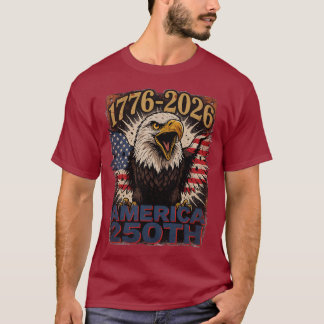 Eagle and American Flag Artwork T-Shirt