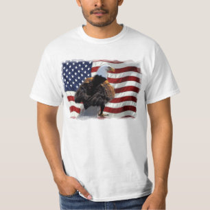 Eagle and American Flag for the Patriot T-Shirt
